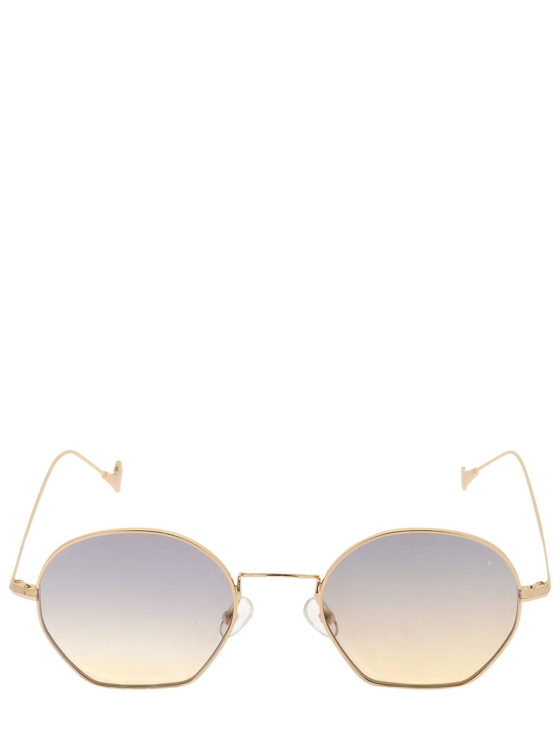 Eyepetizer Triomphe Round Sunglasses In Gold,grey