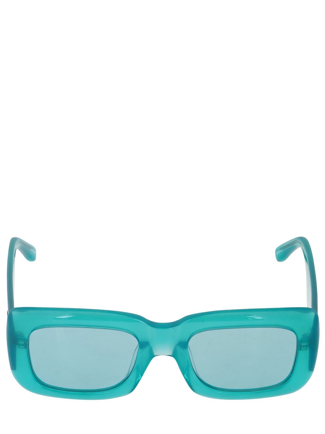 Attico Marfa Acetate Squared Sunglasses In Mint