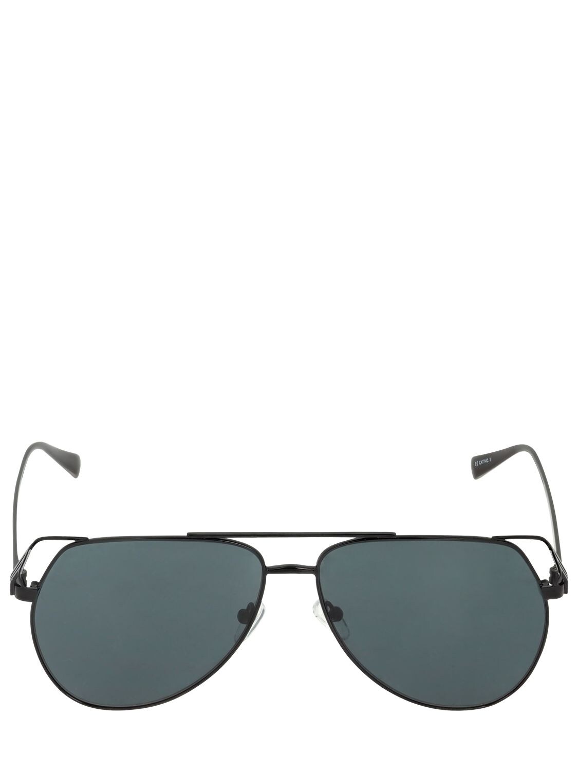 Attico Telma Aviator Sunglasses In Black,grey