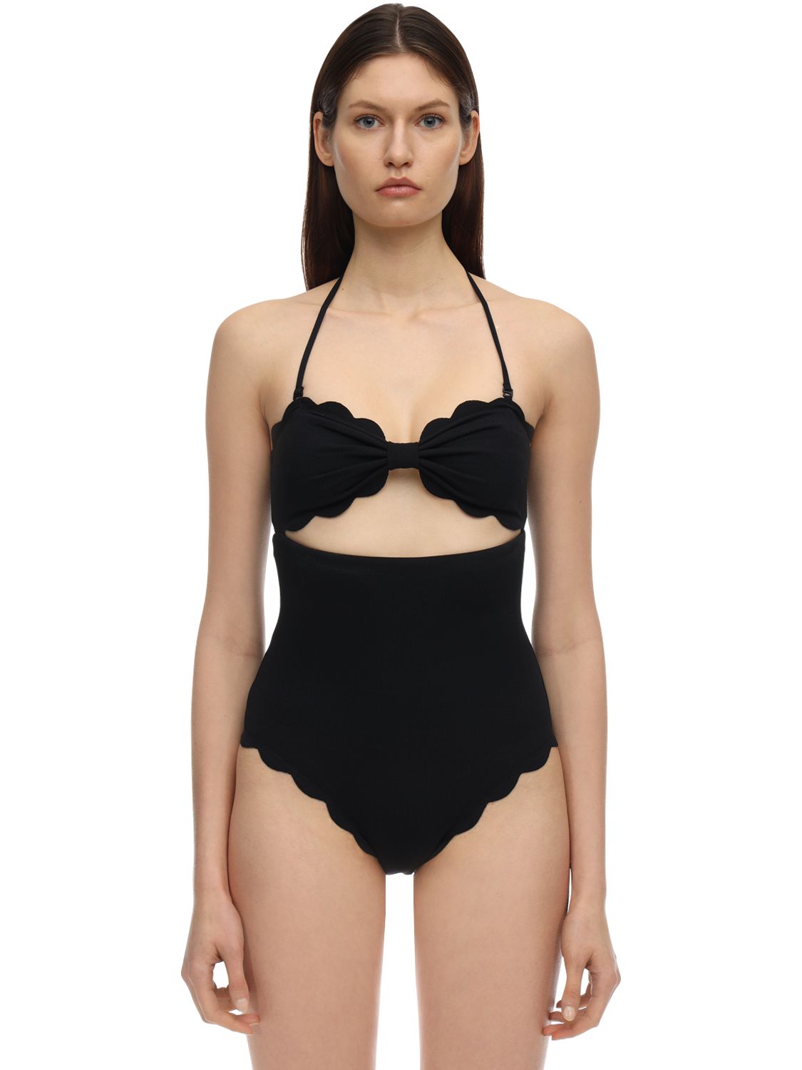 Marysia Cutout Detail One Piece Swimsuit In Black