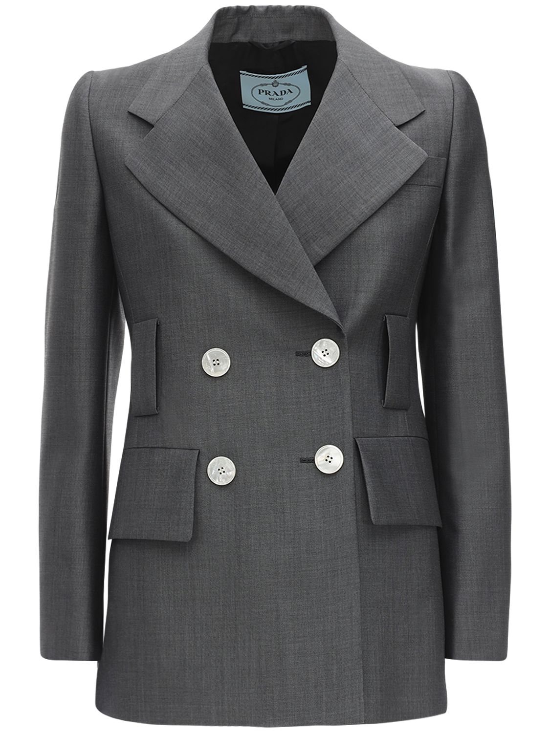 prada grey coat