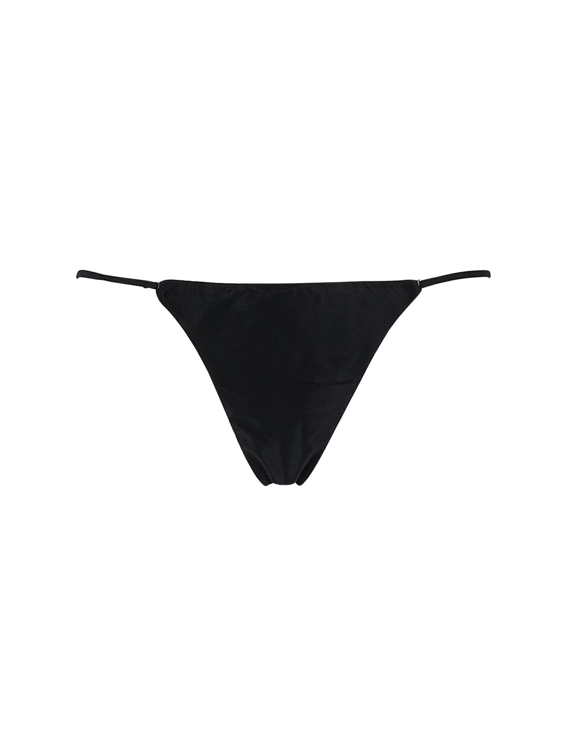 Fleur Du Mal Luxe Cheeky Silk Satin Briefs In Black