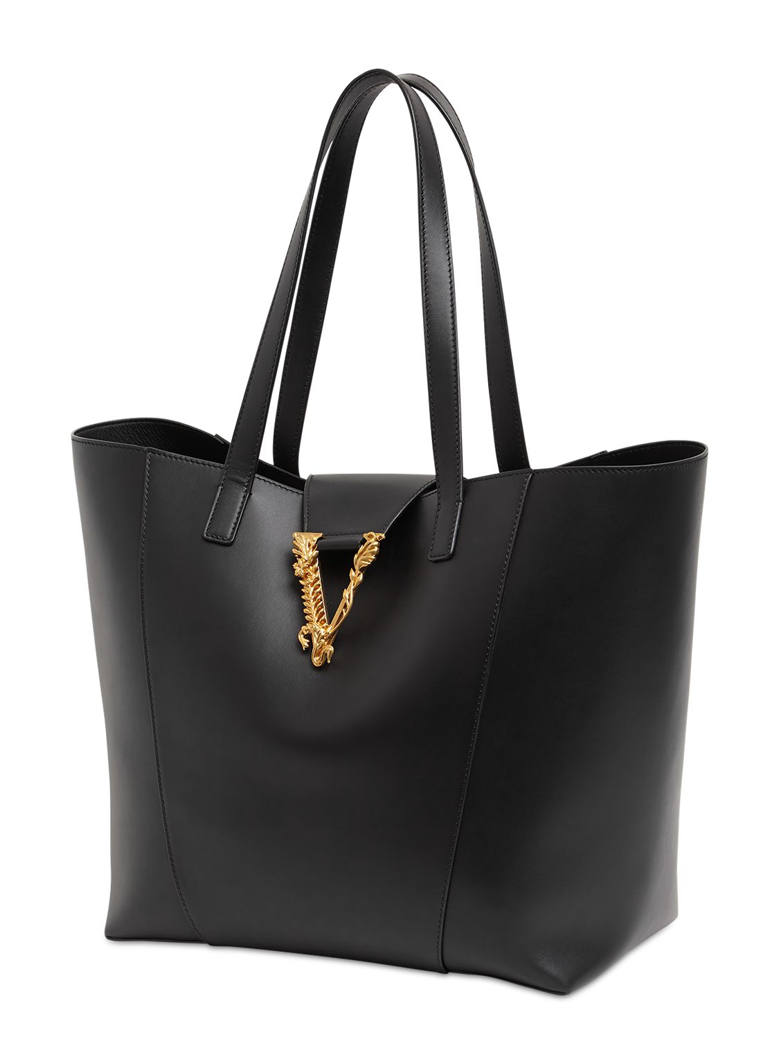 versace "virtus"皮革托特包 71iggf002-szqxt1q1