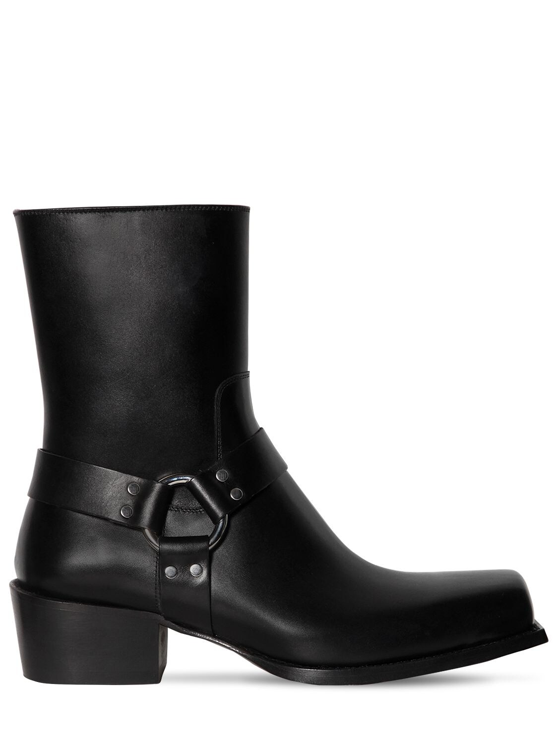50mm Zip-up Leather Boots