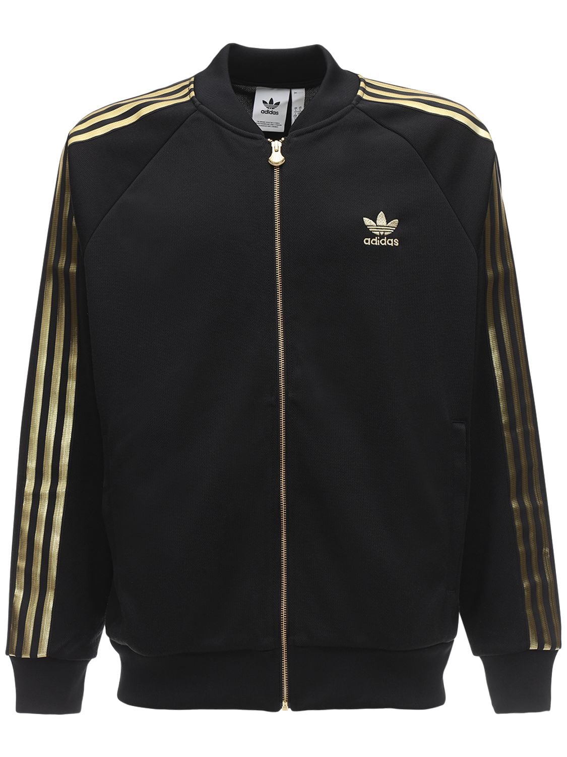 gold stripe adidas jacket