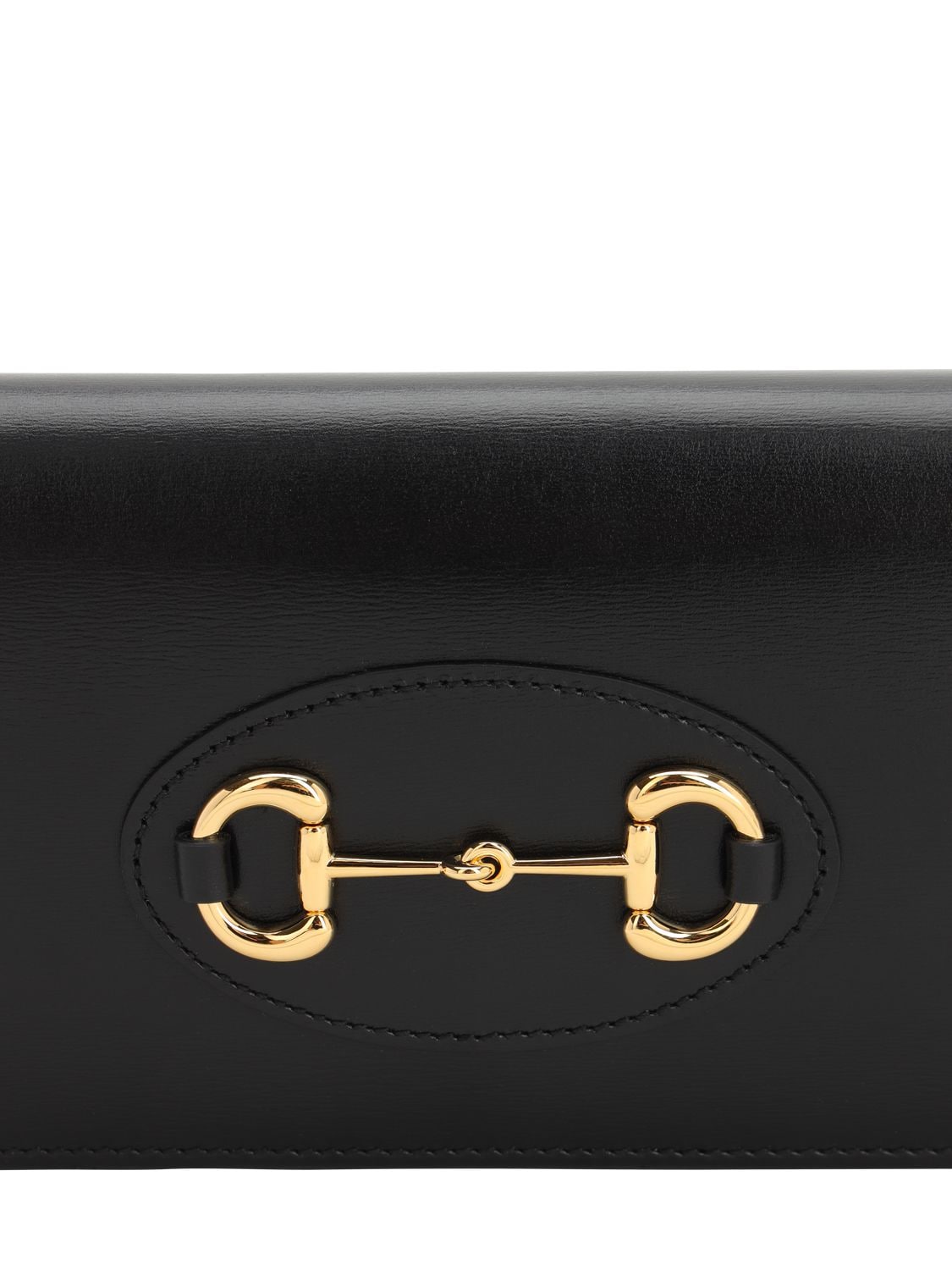 Gucci 1955 Horsebit Leather Wallet On A Chain In Black Leather | ModeSens