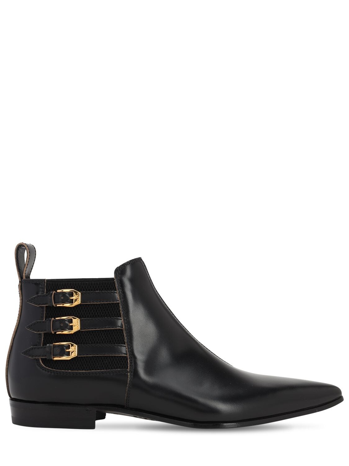 GUCCI 20MM POINTED LEATHER BOOTS,71IH0M003-MTAWMA2