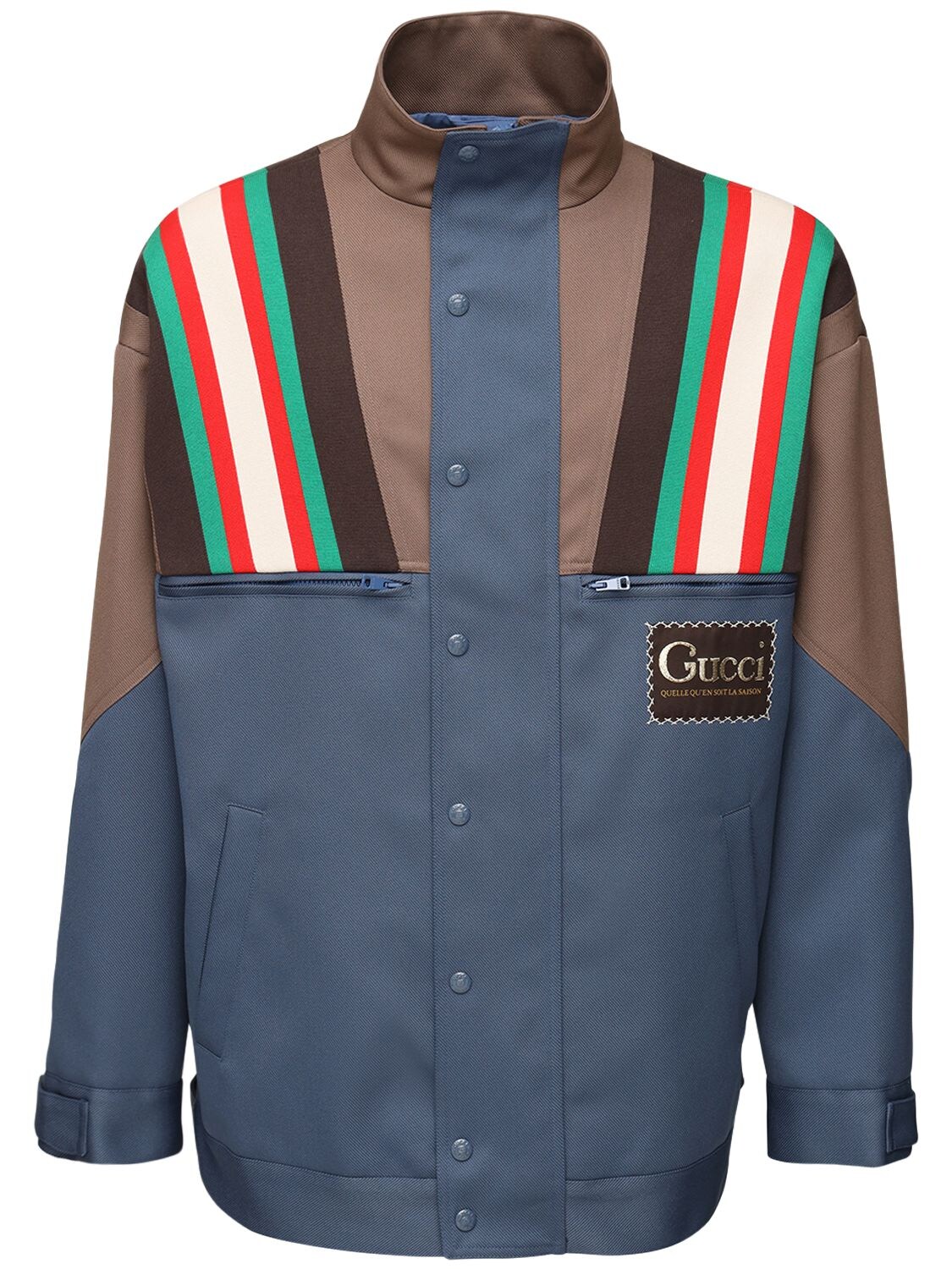 GUCCI TWO TONE NYLON JACKET,71IH0U013-MJE3OQ2