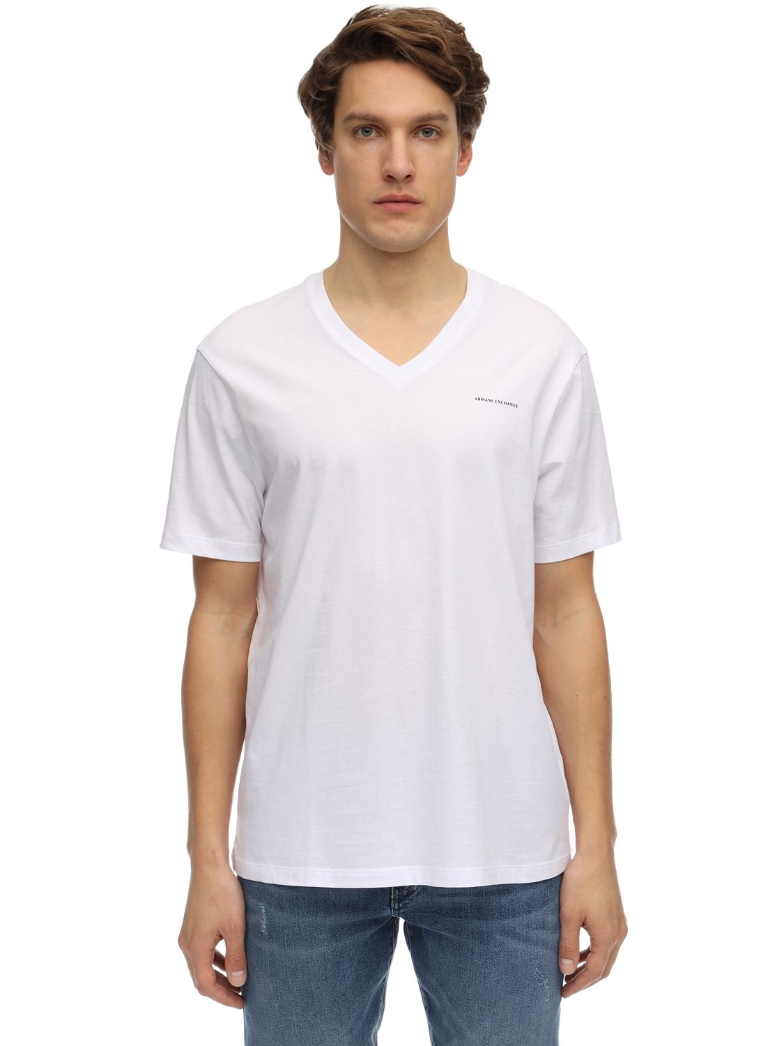 Armani Exchange Cotton T-shirt In White