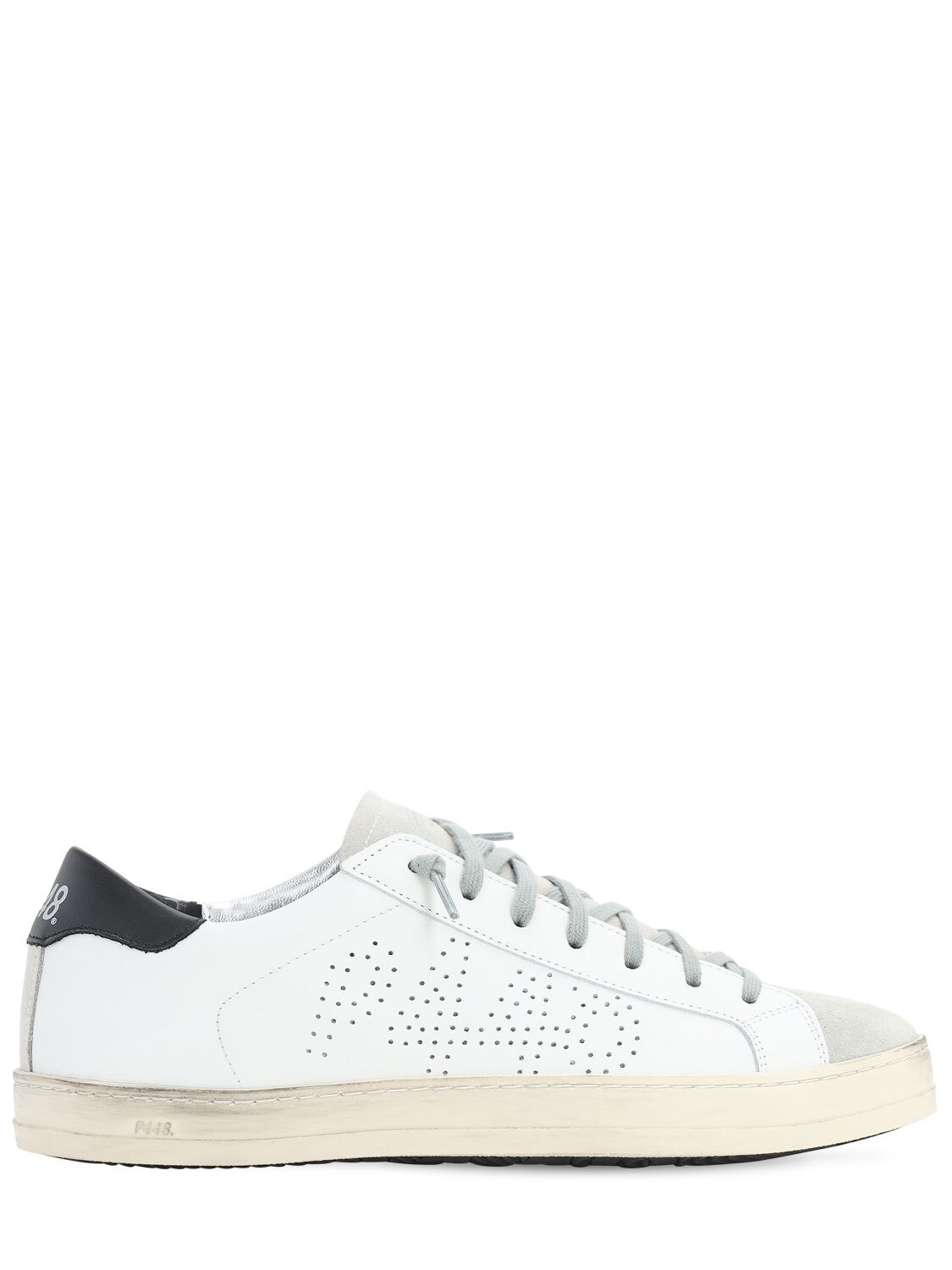 P448 JOHN LEATHER & SUEDE LOW-TOP SNEAKERS,71IHLL001-V0HJL0DCTES1