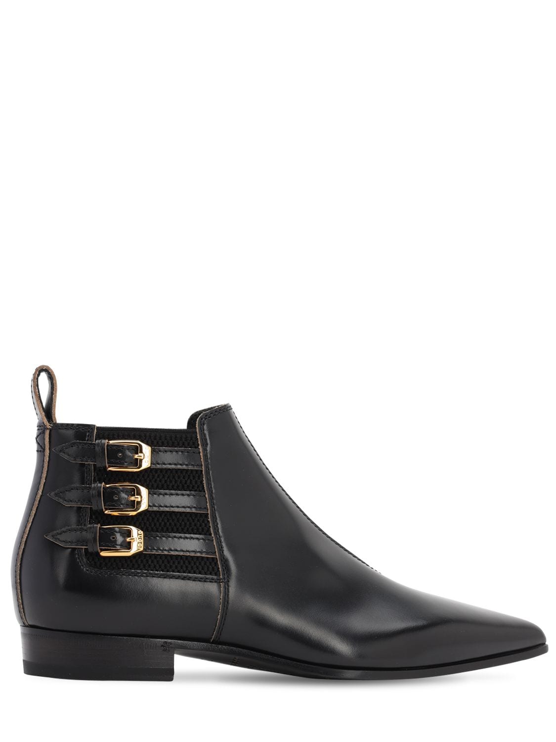 GUCCI 15MM QUEBEC LEATHER ANKLE BOOTS,71II9H028-MTAWMA2