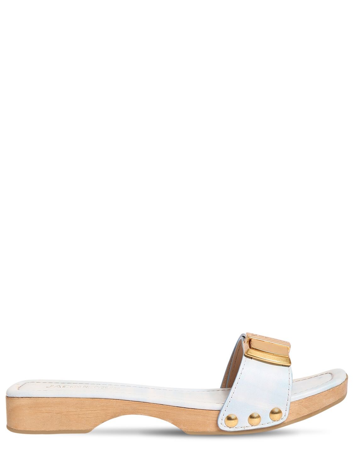 Jacquemus Les Sandales Tatanes Leather Sandals In Ivory | ModeSens