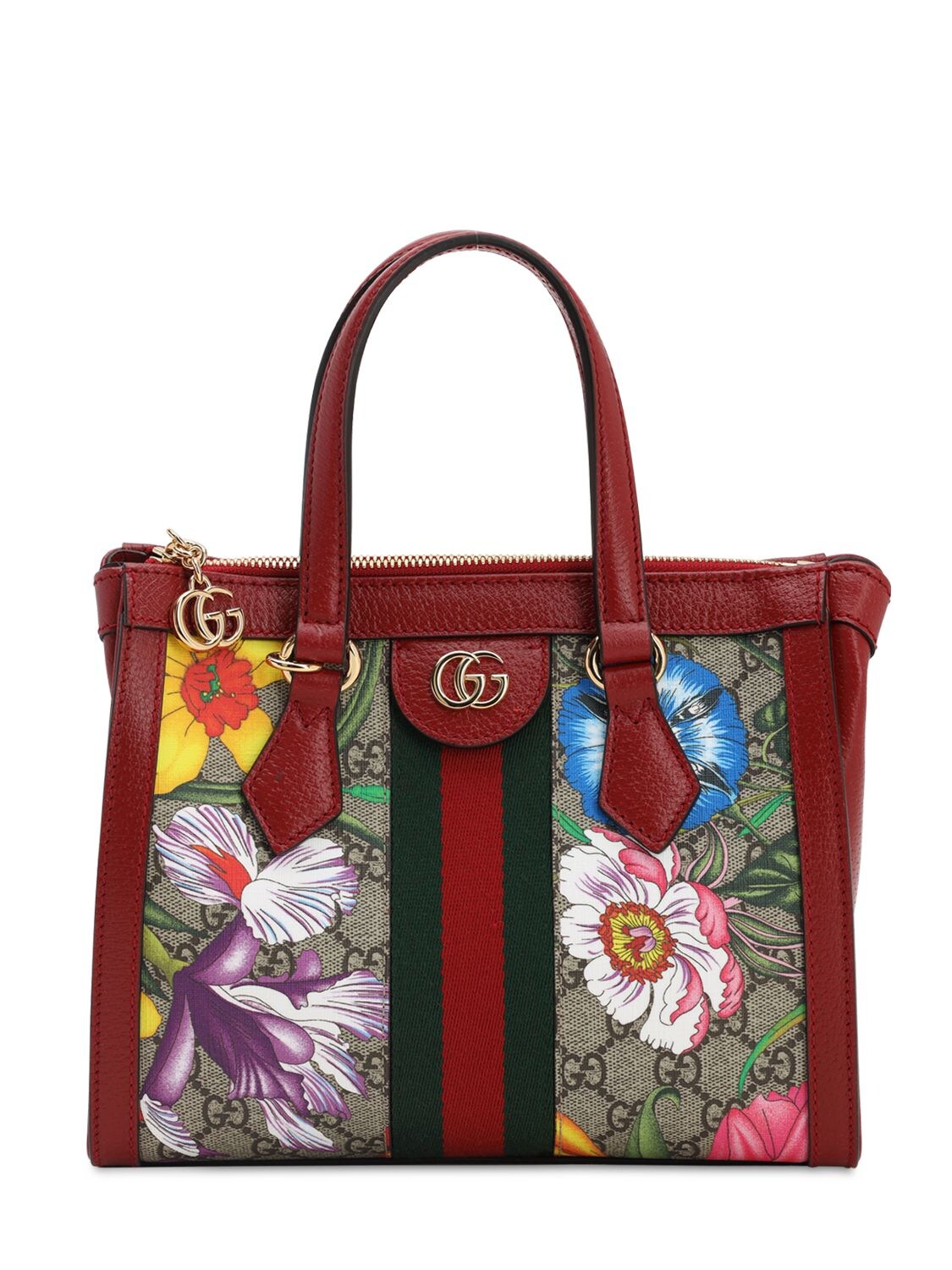 Gucci Flora Gg Supreme Mini Top Handle Bag In Ggsupreme Flora