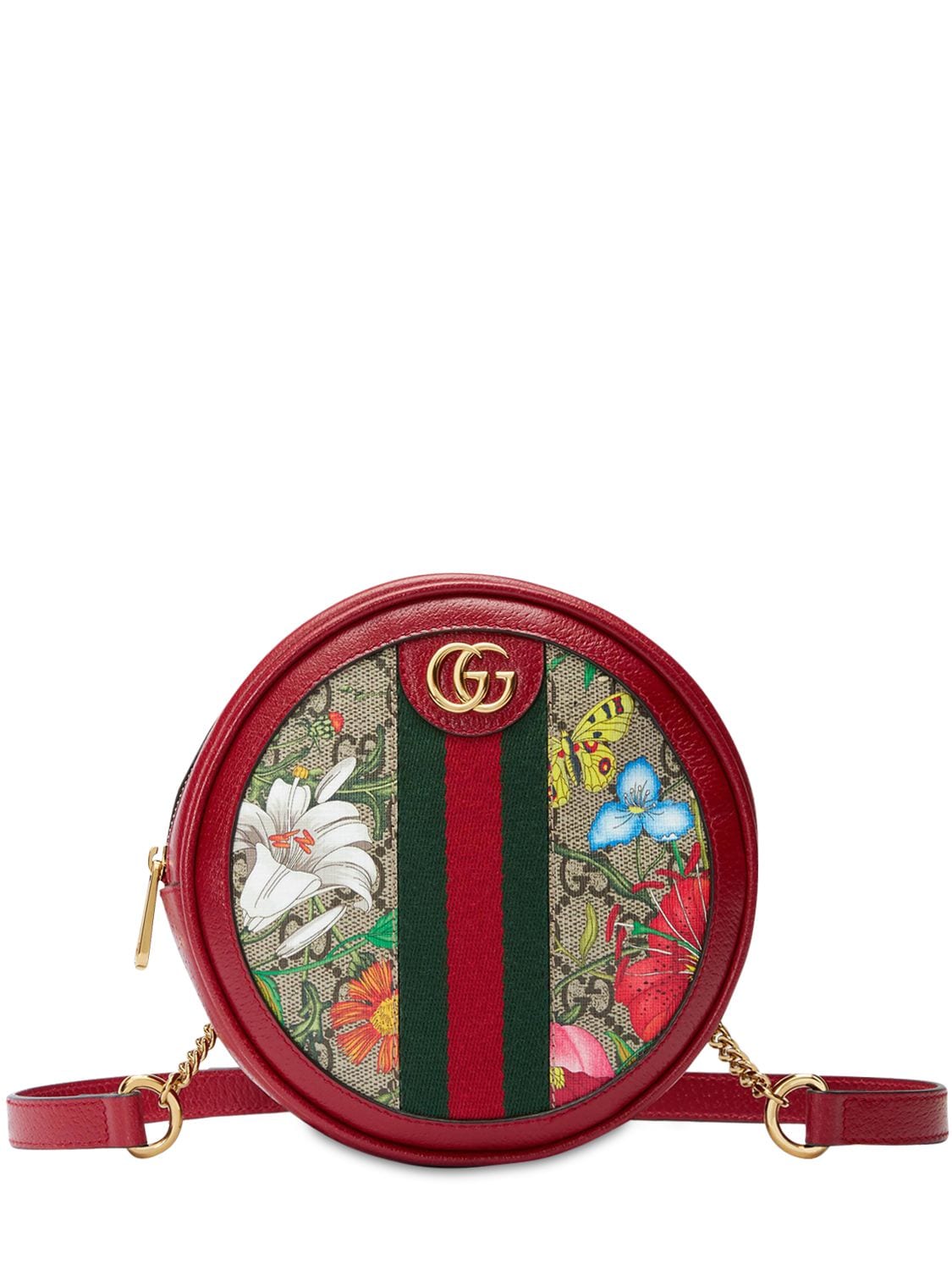 GUCCI OPHIDIA FLORA GG SUPREME ROUND BACKPACK,71IIJS023-ODCYMG2