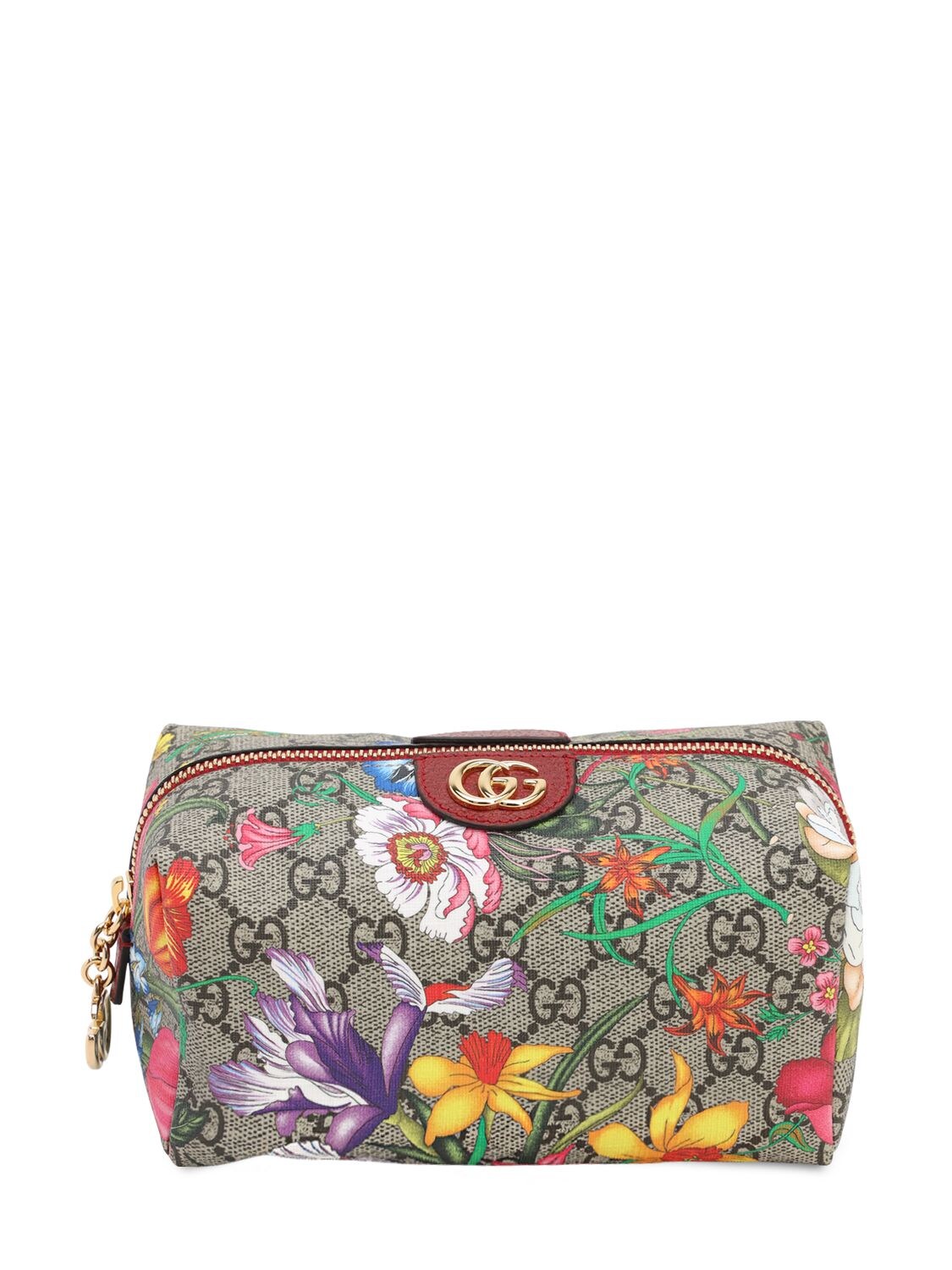 Gucci “flora Gg Supreme”化妆包 In Gg Supreme