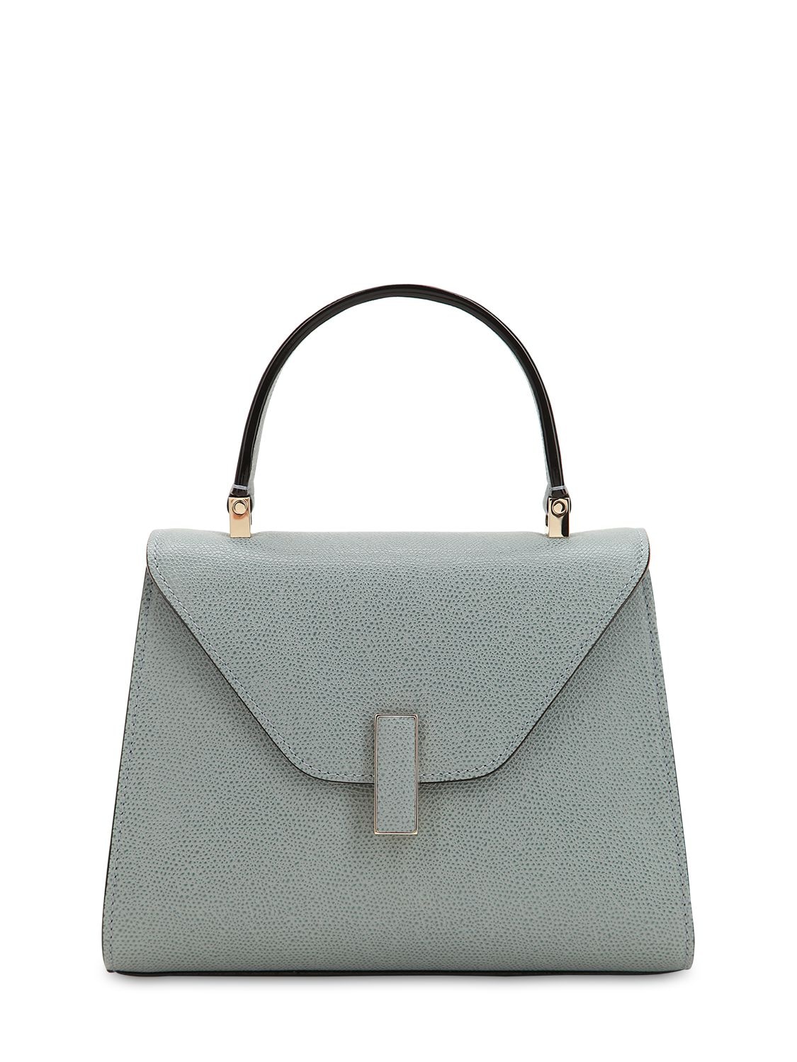 Valextra Mini Iside Grained Leather Bag In Polvere