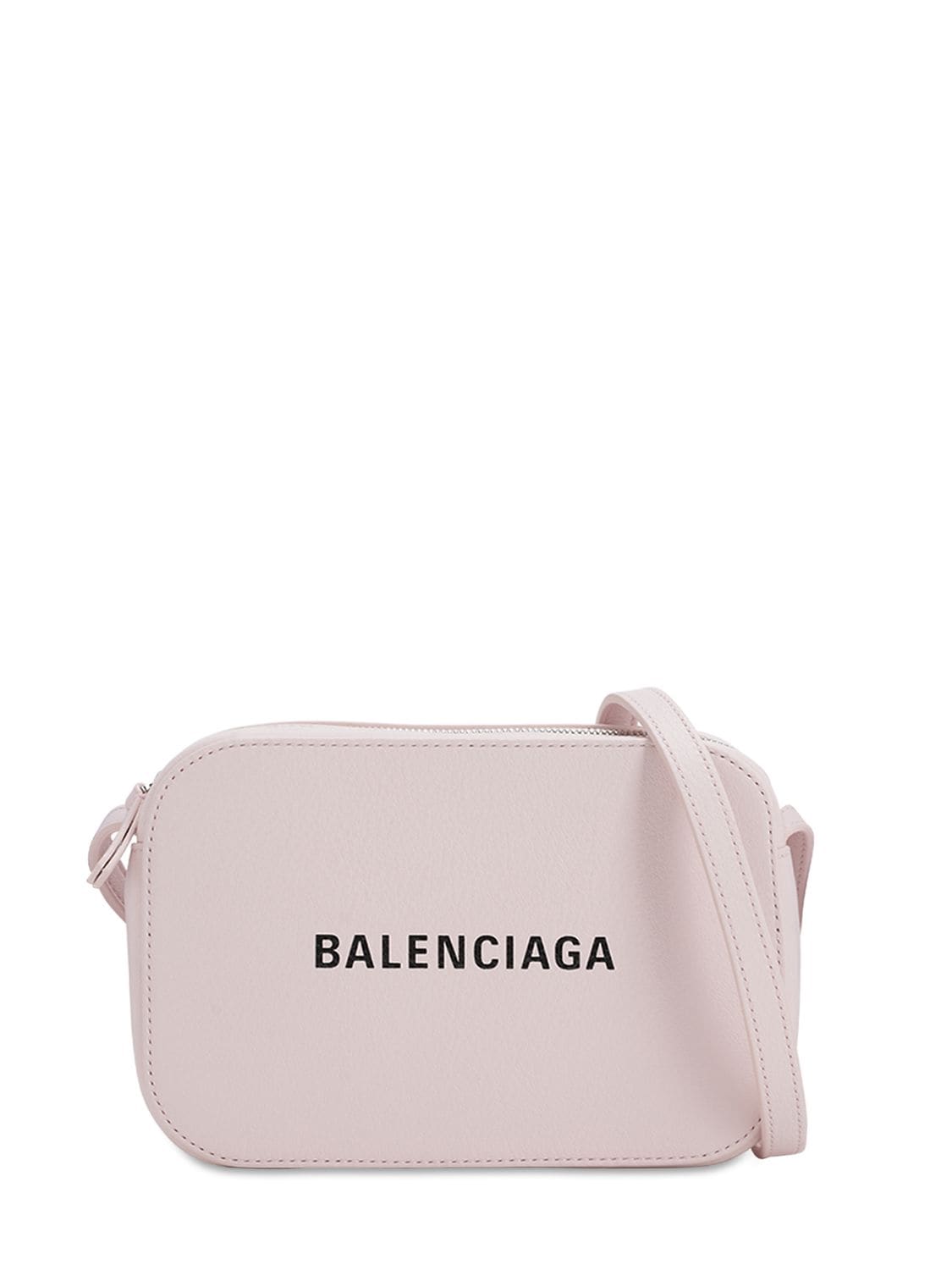 Balenciaga Xs Every Day Leather Camera Bag In Light Rose