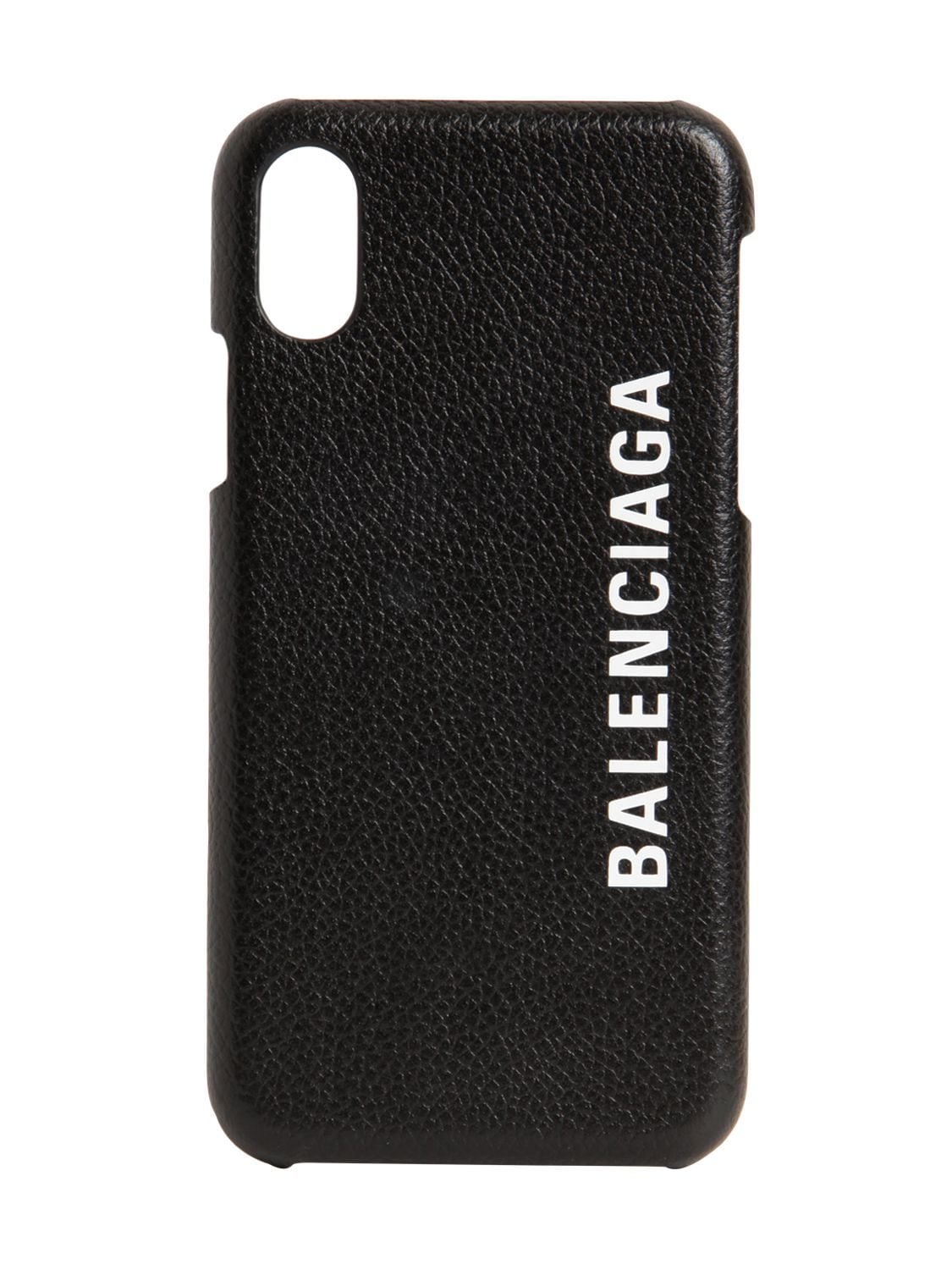 Balenciaga Cash Leather Iphone X Case In Black,white