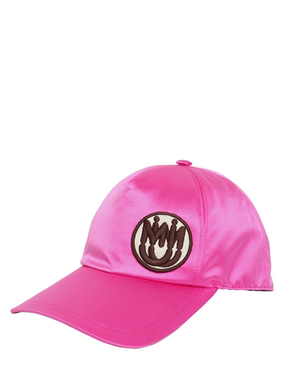 Miu Miu Satin Baseball Hat W/ Logo Patch