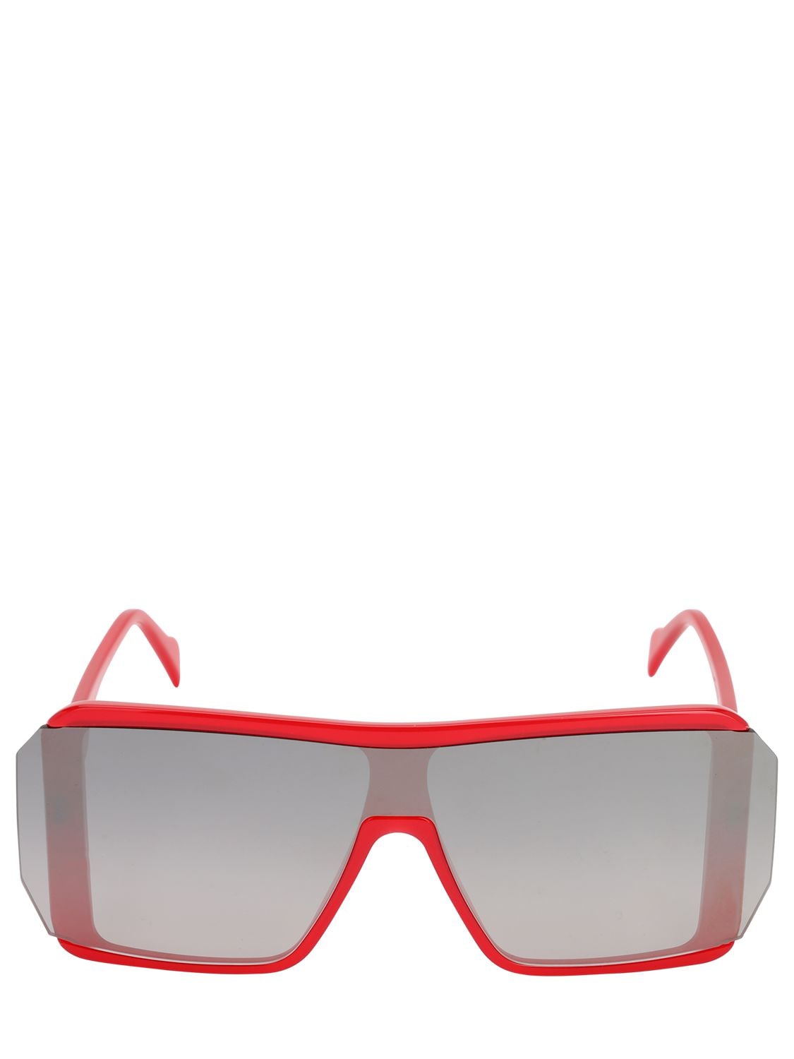 Andy Wolf Berthe Squared Acetate Sunglasses In Red,black