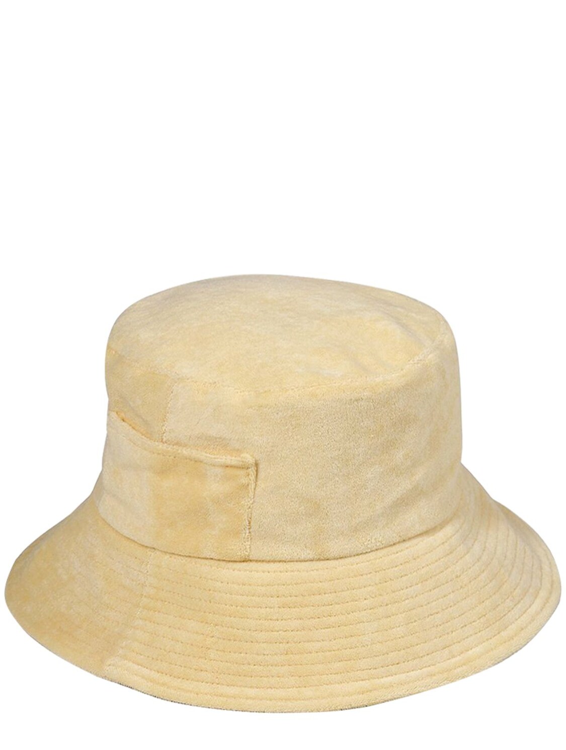 Lack Of Color Terry Towel Bucket Hat In Beige