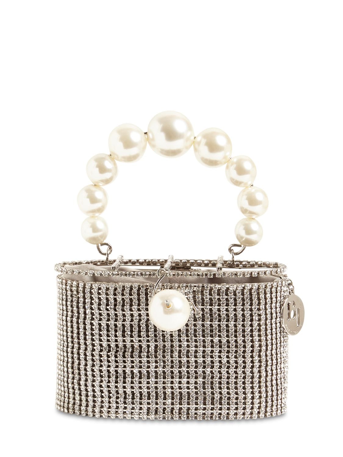 Rosantica Super Holly Mesh & Faux Pearls Bag Womens Bags Top-handle bags 