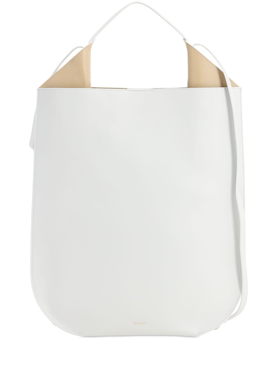 Ree Projects - Helene large leather shoulder bag - Crisp White ...