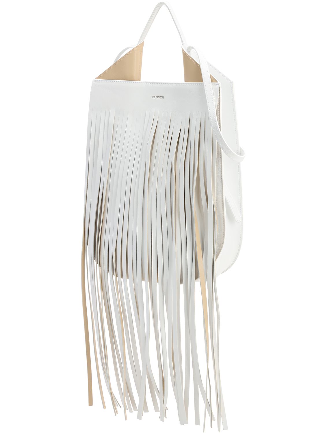 REE PROJECTS HELENE MINI FRINGE LEATHER SHOULDER BAG