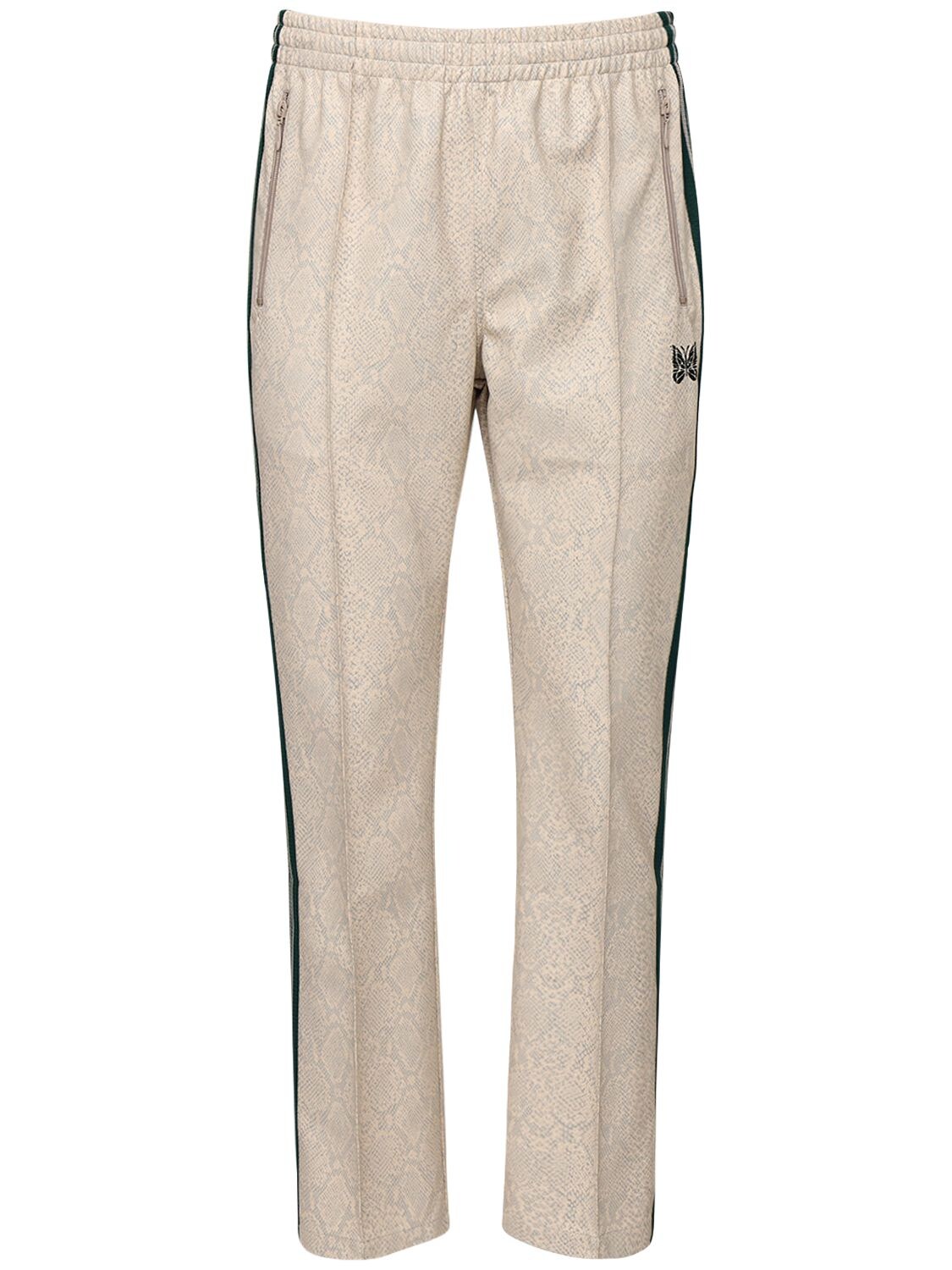 NEEDLES TRACK PANT SYNTHETIC LEATHER PYTHON