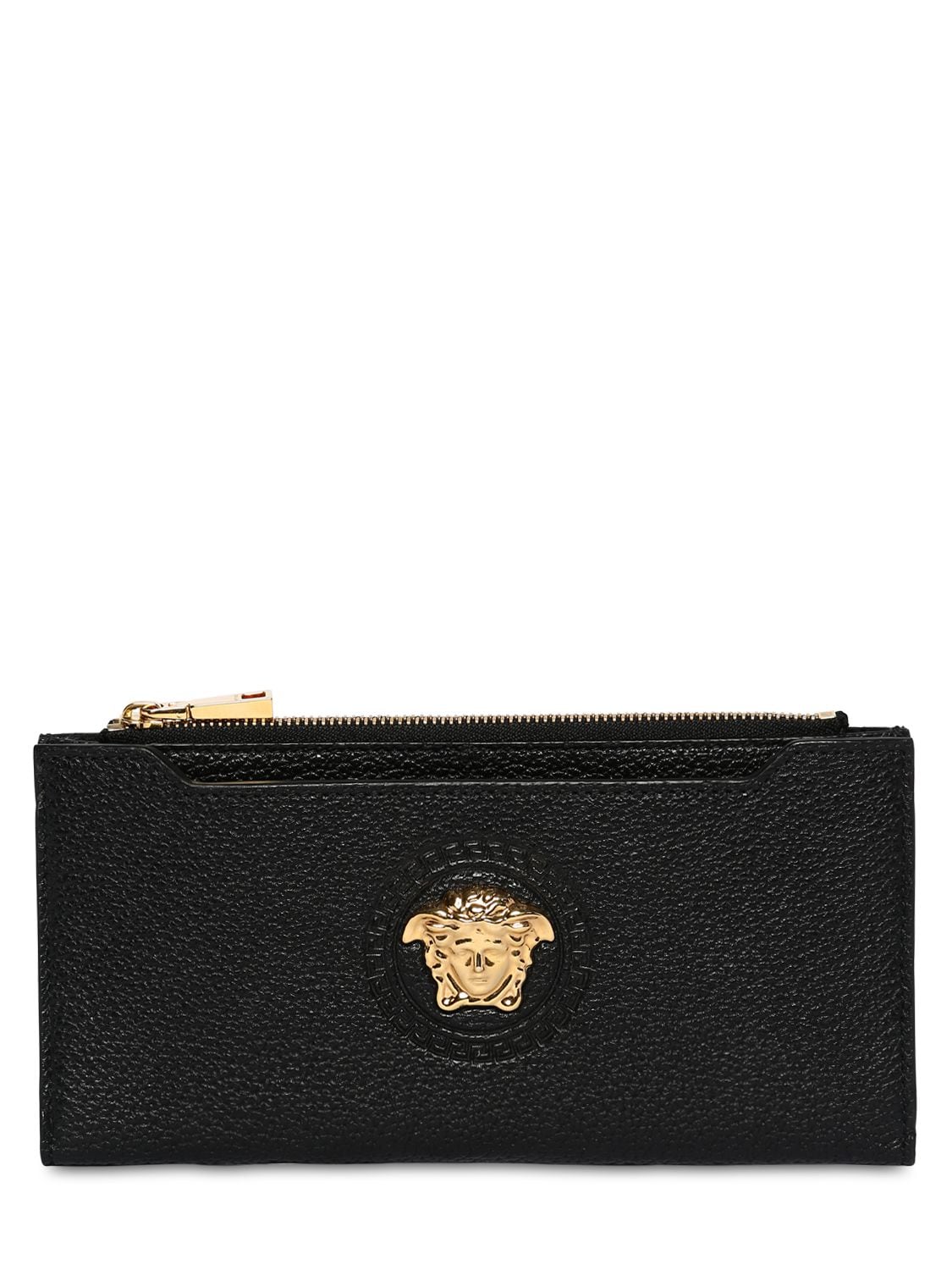 Versace Leather Wallet In Black
