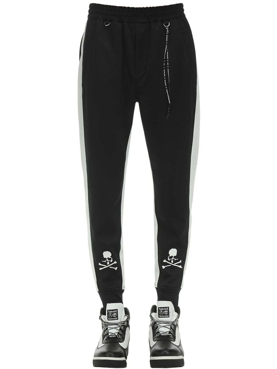 Mastermind Japan Track Trousers In Black,white