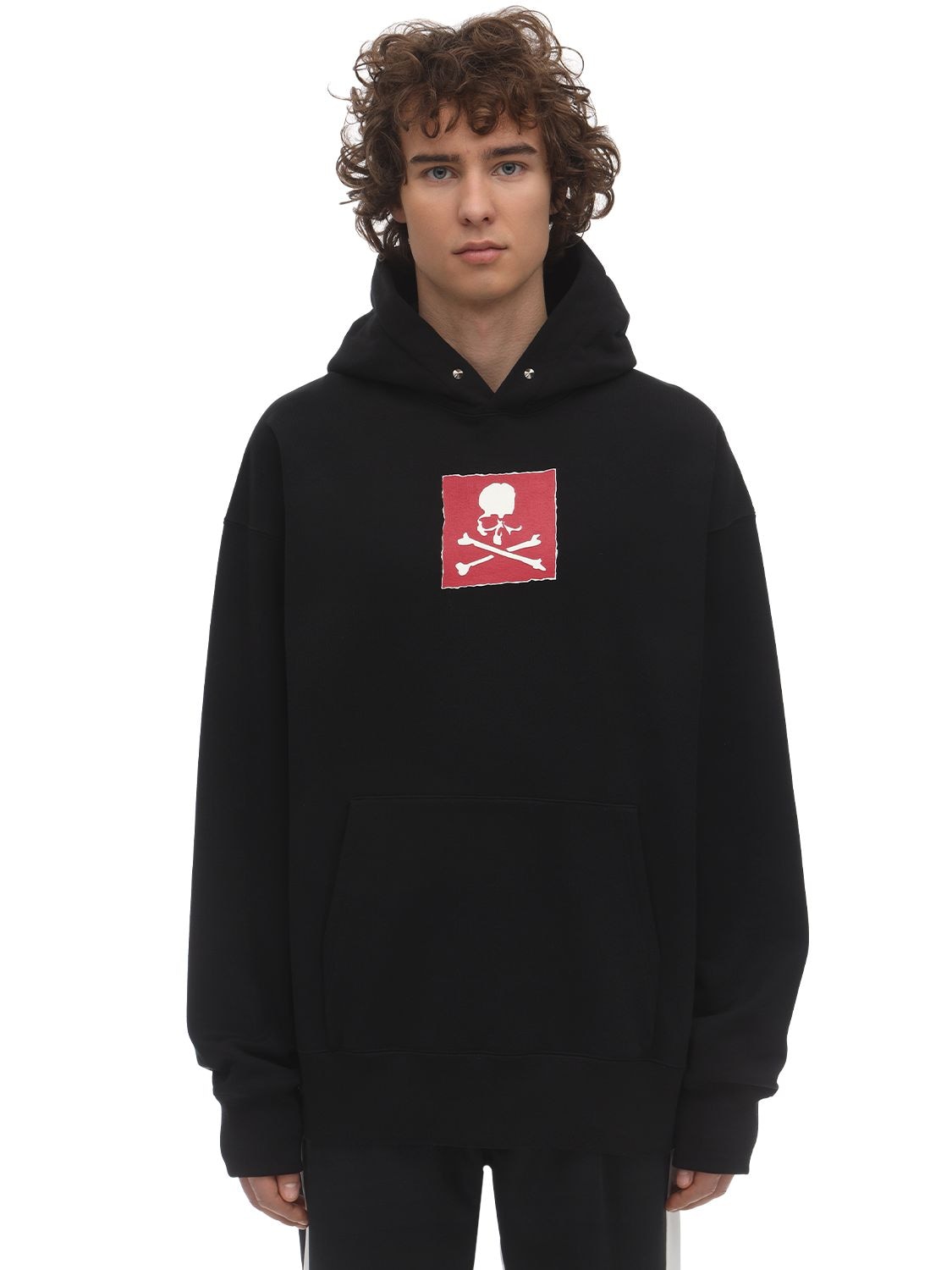 Mastermind Japan Logo Printed Cotton Sweatshirt In Black