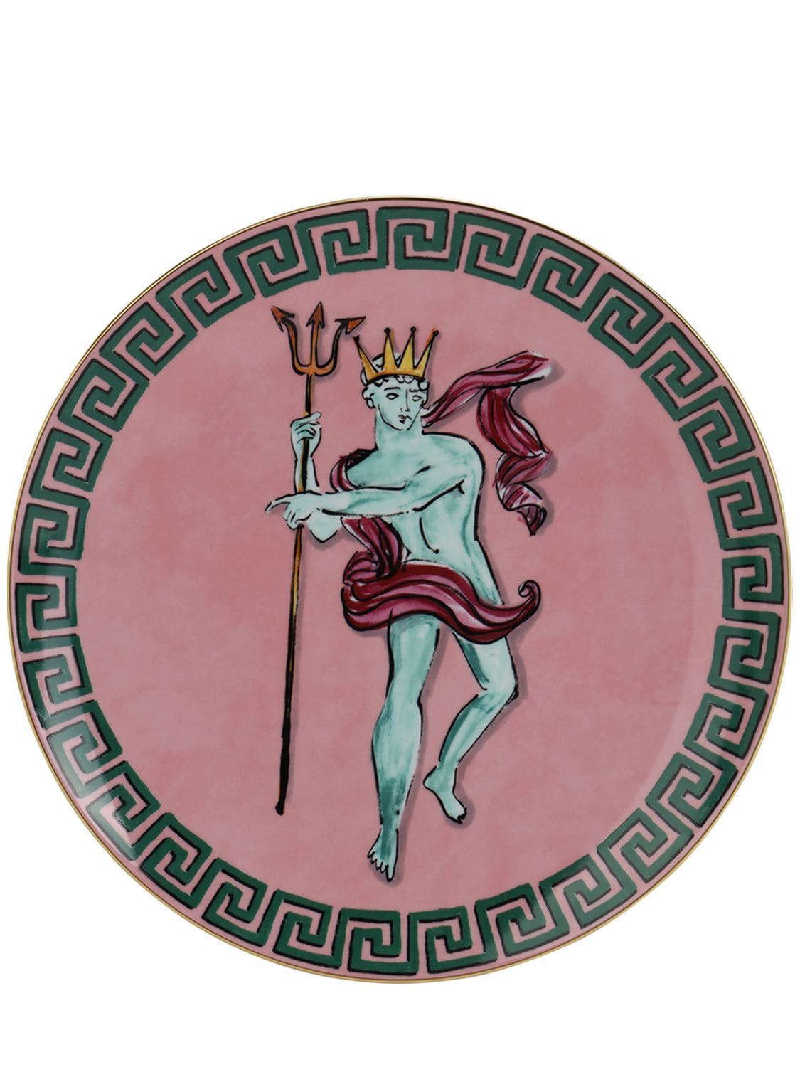 Ginori 1735 33cm Nettuno Porcelain Plate In Pink