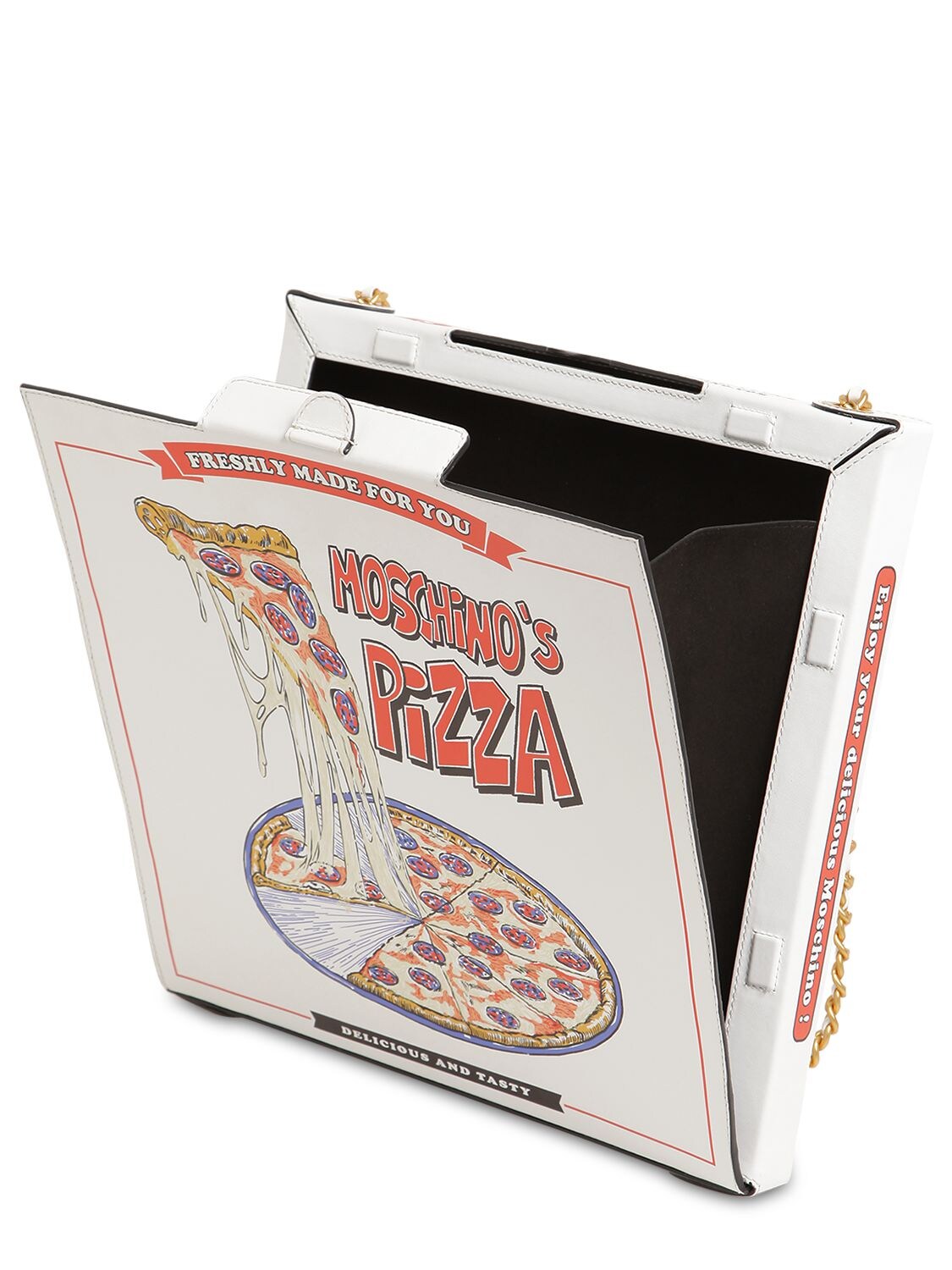 Moschino pizza box bag new arrivals