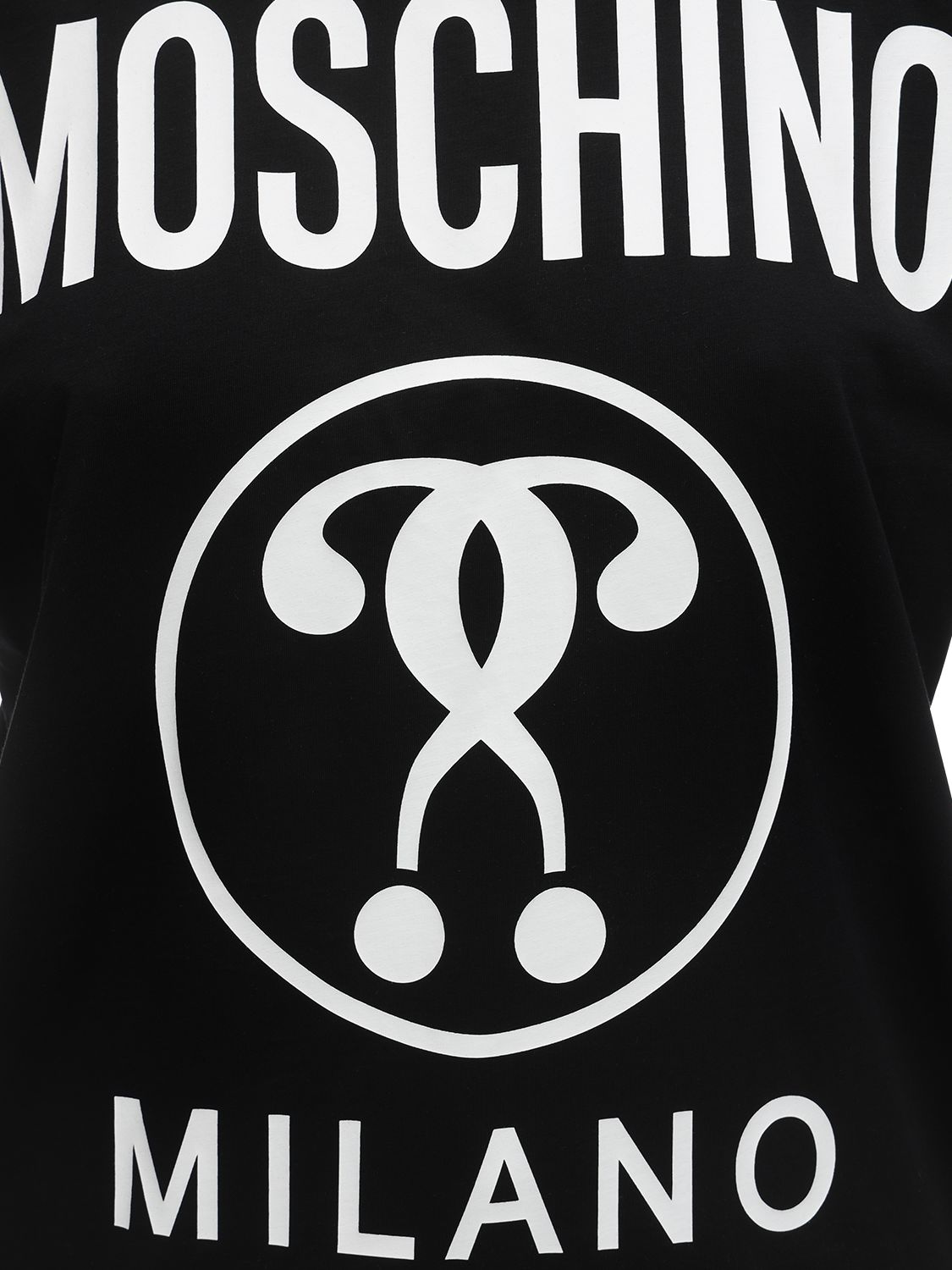 moschino over logo print cotton jersey t-shirt,71il0o025-mtu1nq2