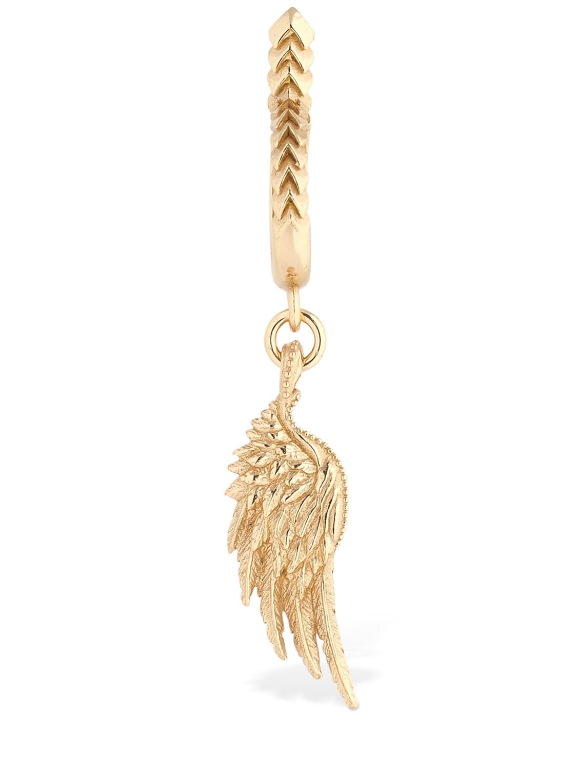 Emanuele Bicocchi Left Wing Charm Mono Earring In Gold