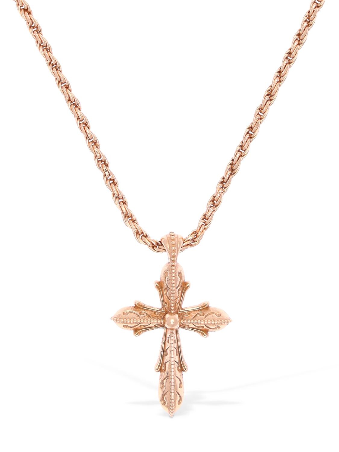 Emanuele Bicocchi Small Cross Chain Necklace In Gold