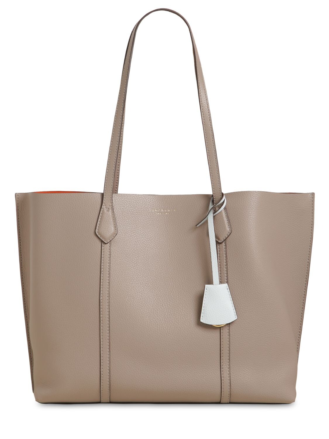 Tory Burch Perry Multicolor Leather Tote Bag In Grey