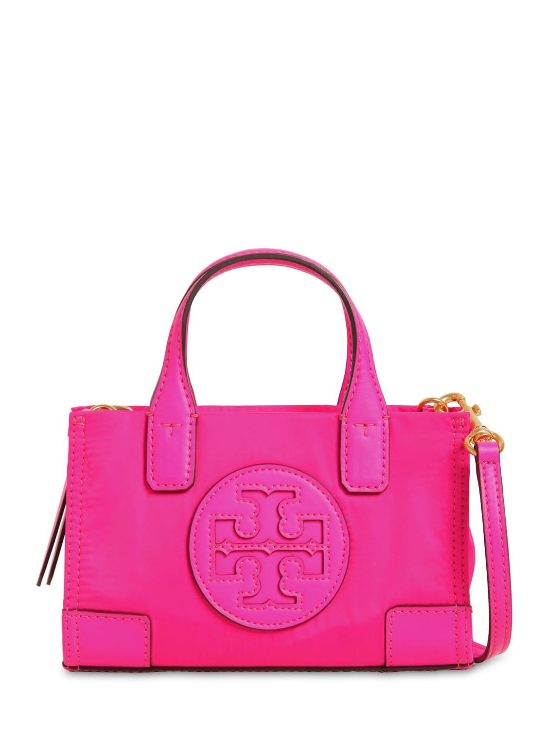 Tory Burch Ella Micro Nylon Tote Bag In Bright Pink | ModeSens