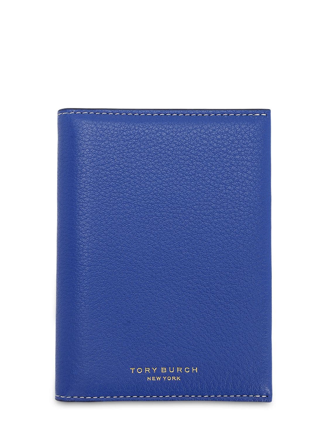Tory Burch Perry Leather Passport Holder In Blue