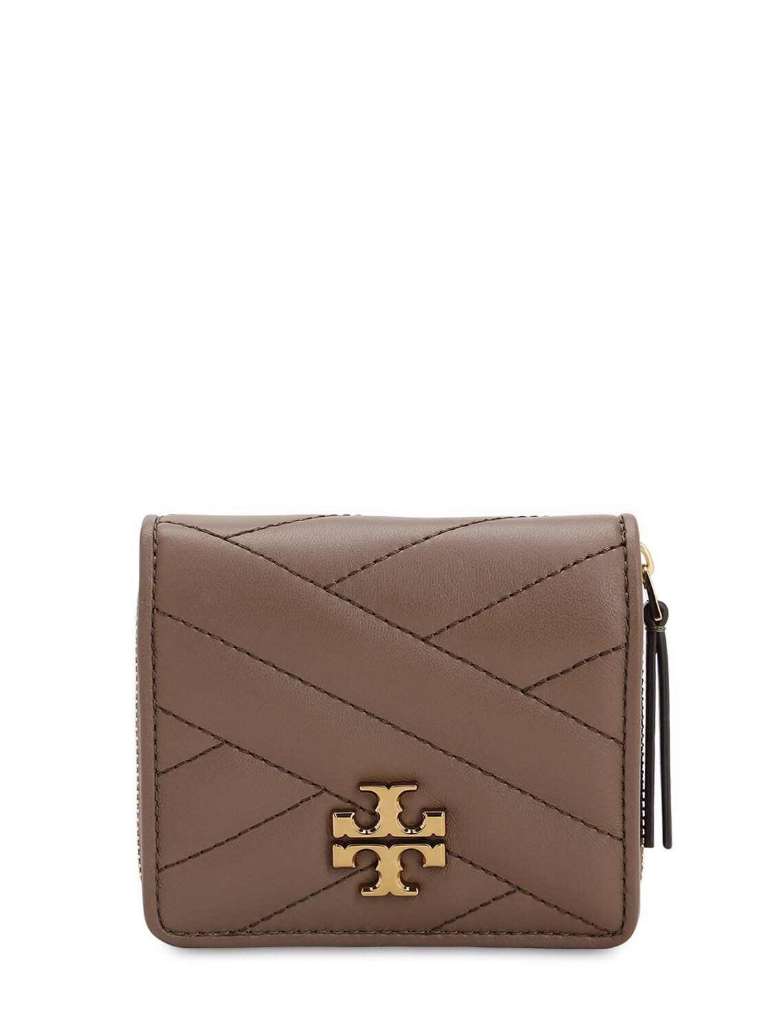 TORY BURCH KIRA QUILTED LEATHER COMPACT WALLET,71IL4W030-MJK00