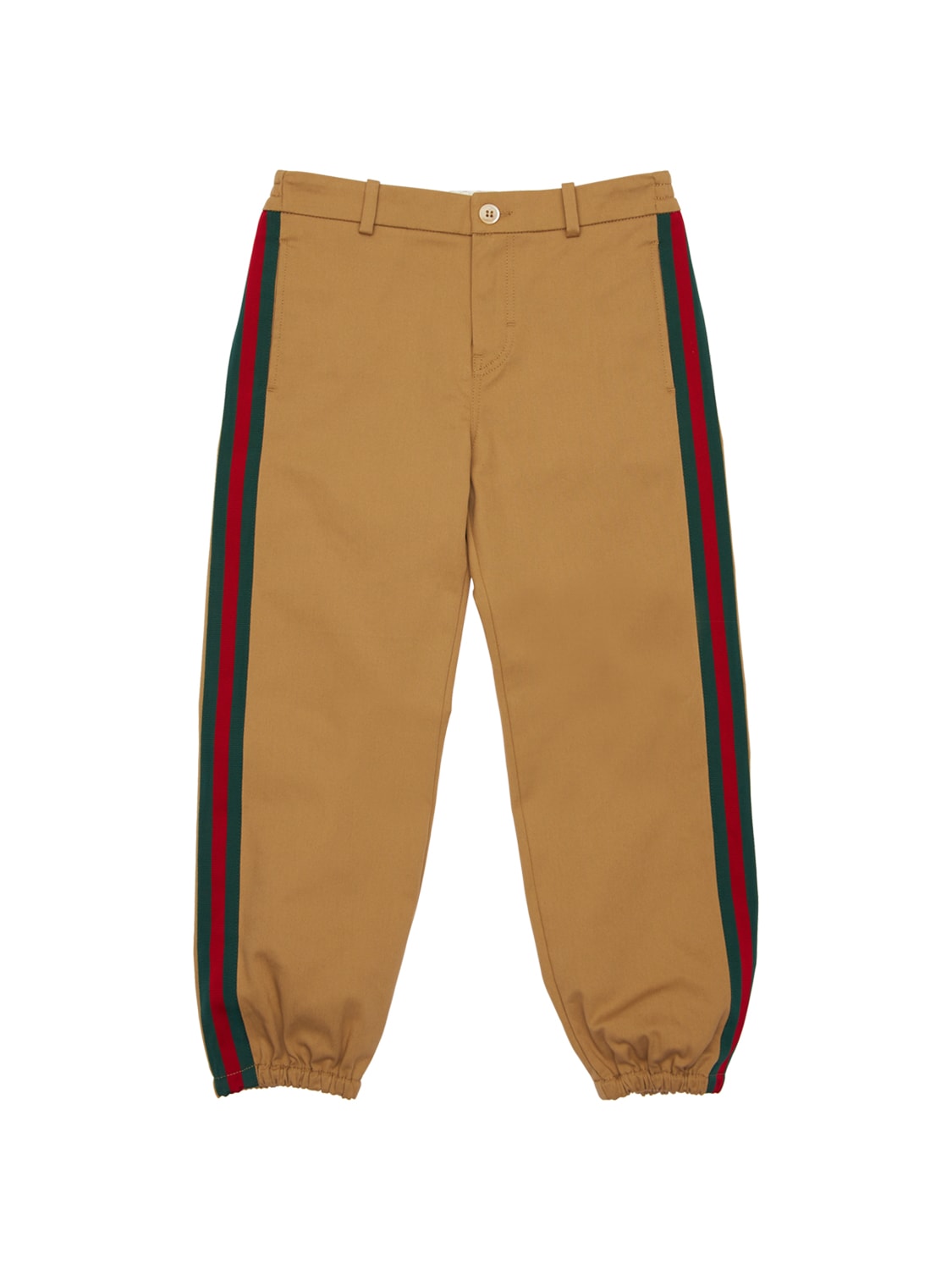 GUCCI STRETCH GABARDINE trousers W/ WEB DETAIL,71ILAQ026-OTGXMW2