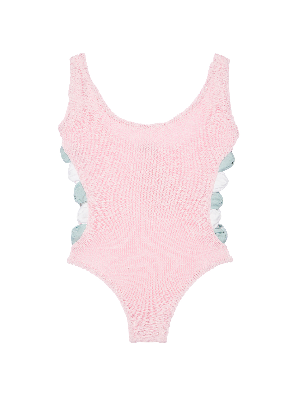 baby pink one piece swimsuit