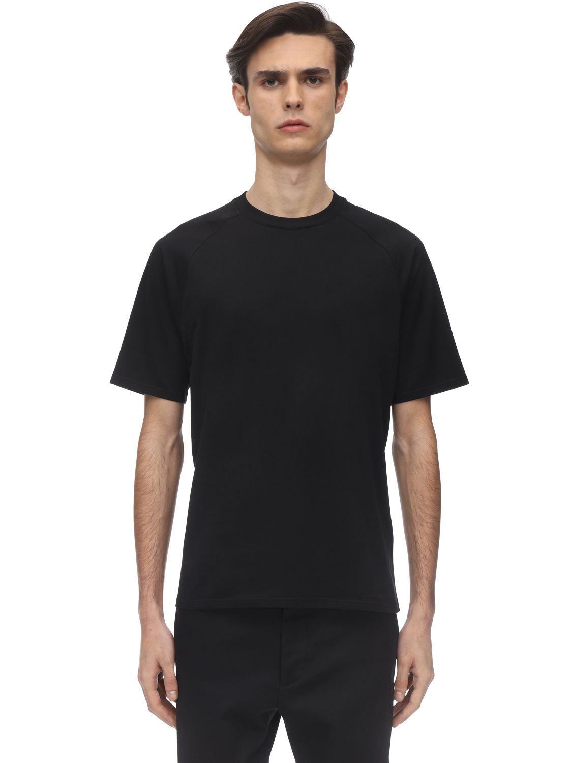 Givenchy Back Logo Raglan Sleeve Cotton T-shirt In Black | ModeSens