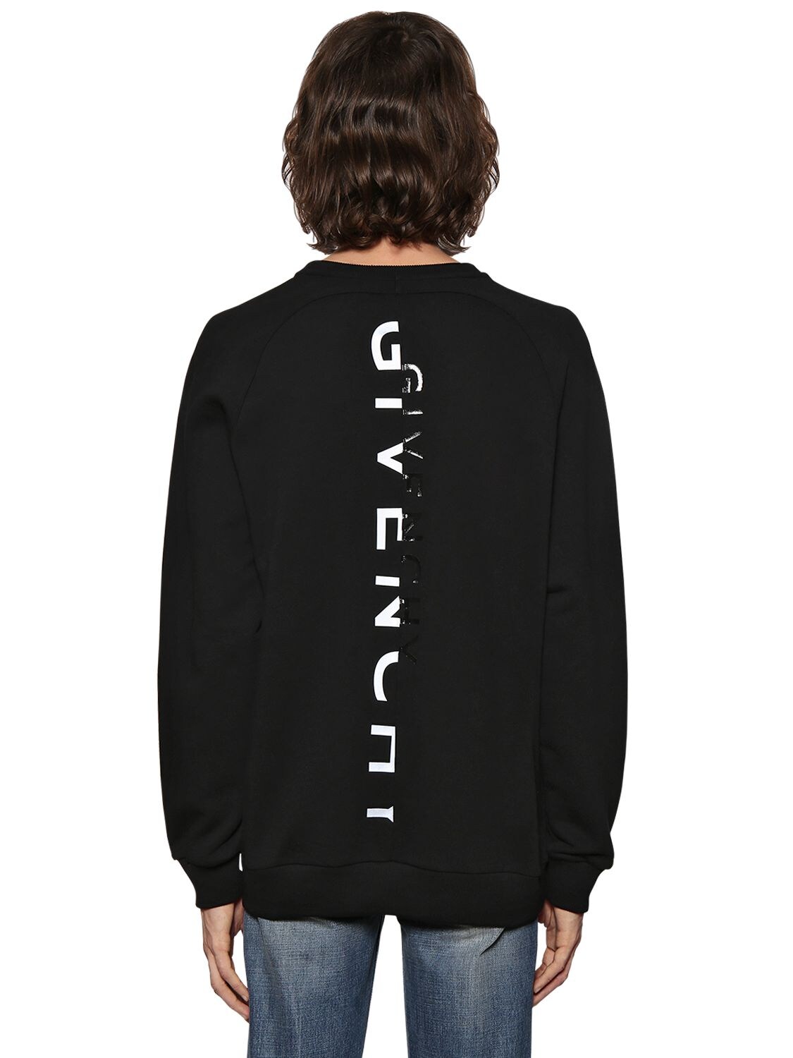 black reflective sweatshirt