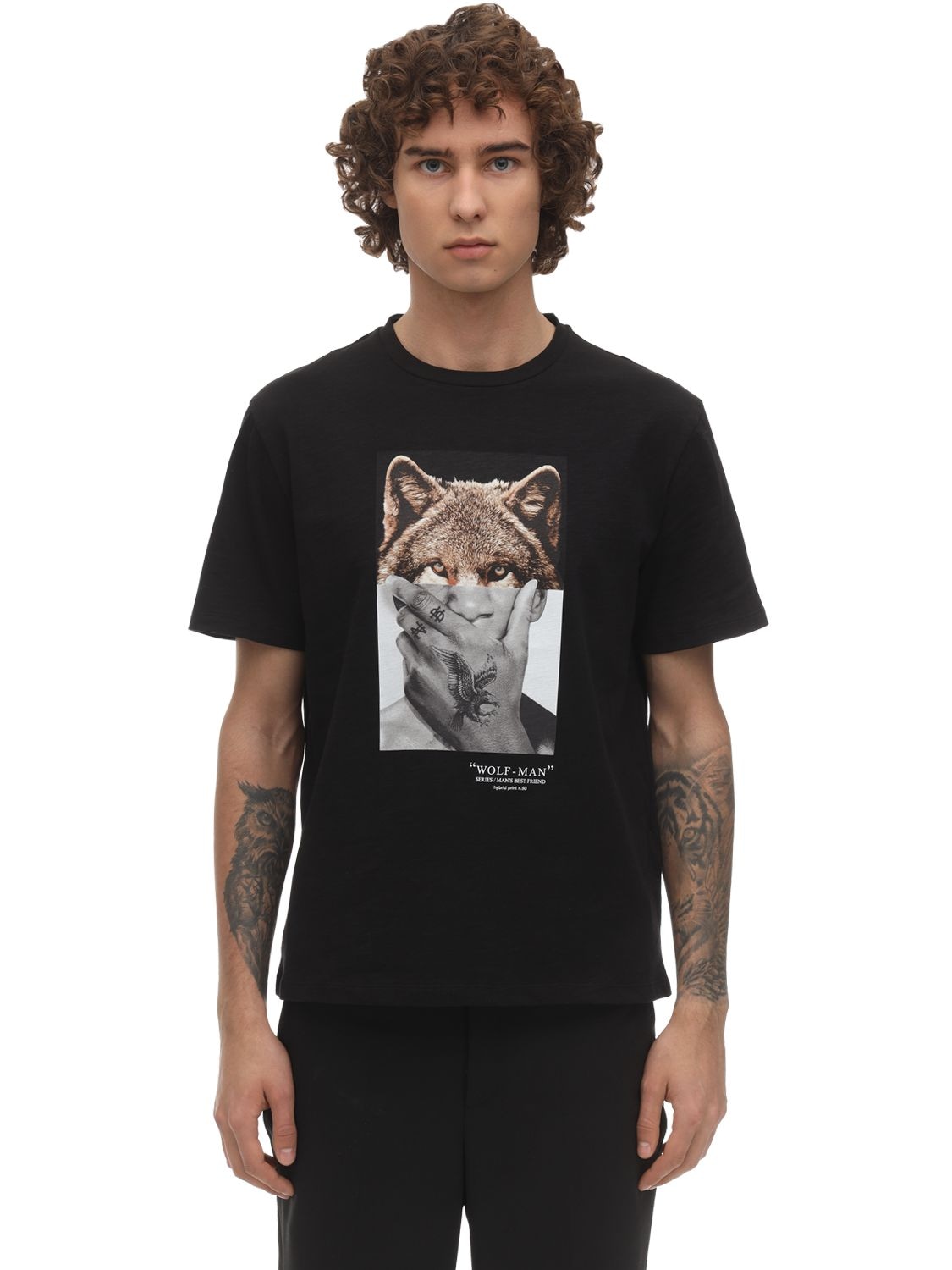 neil barrett wolfman t shirt