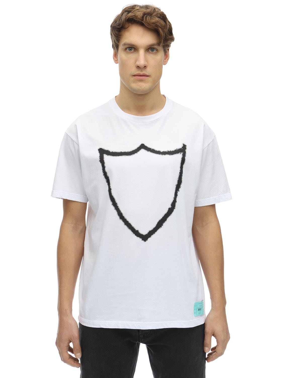 Htc Los Angeles Logo Print Jersey T-shirt In White