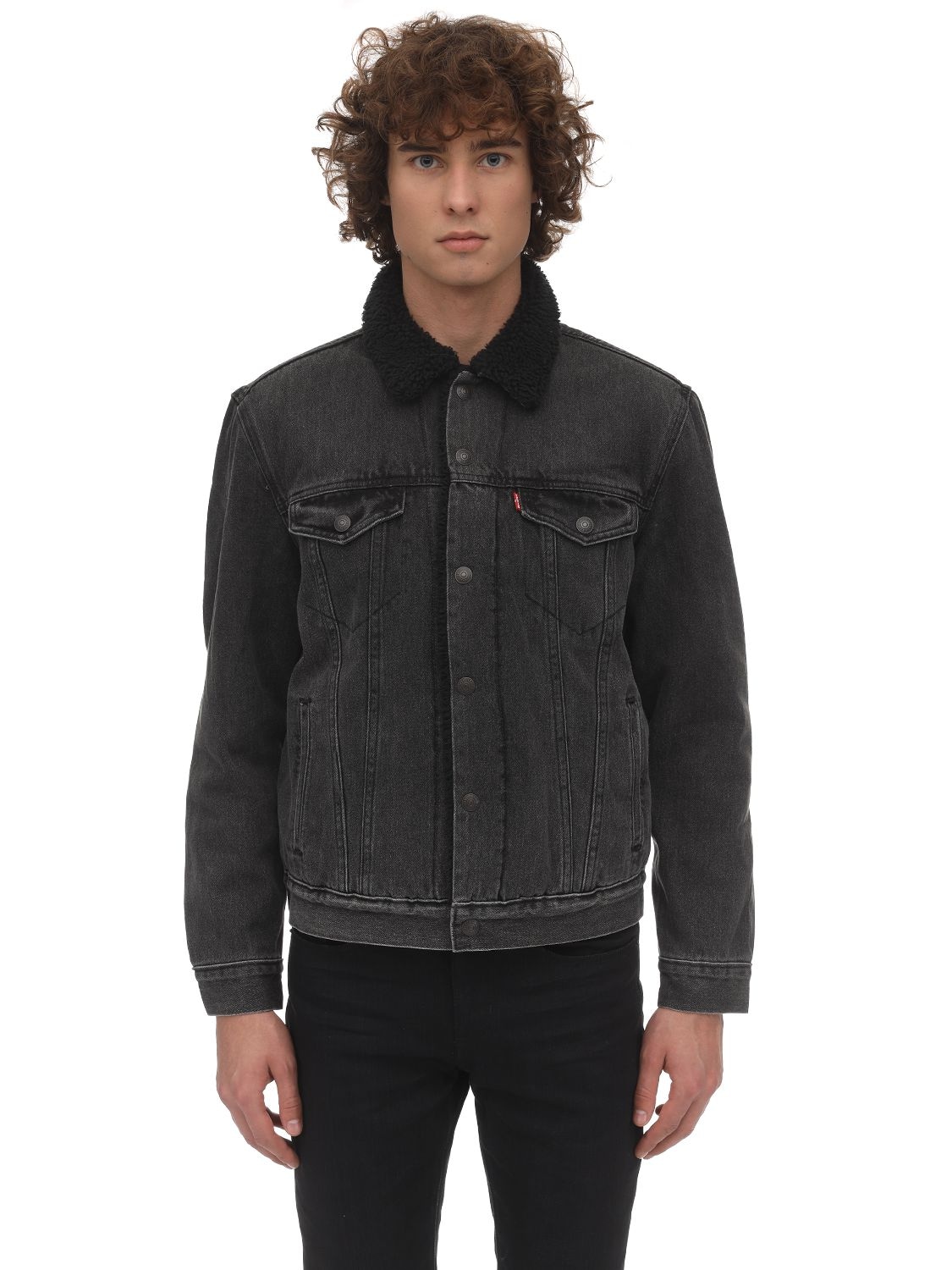 levi's trucker jacket grey