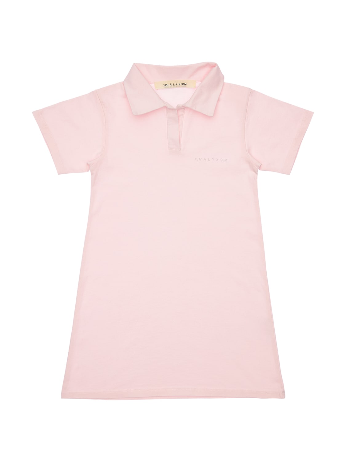 Alyx Kids' Cotton Jersey Polo Dress In Pink