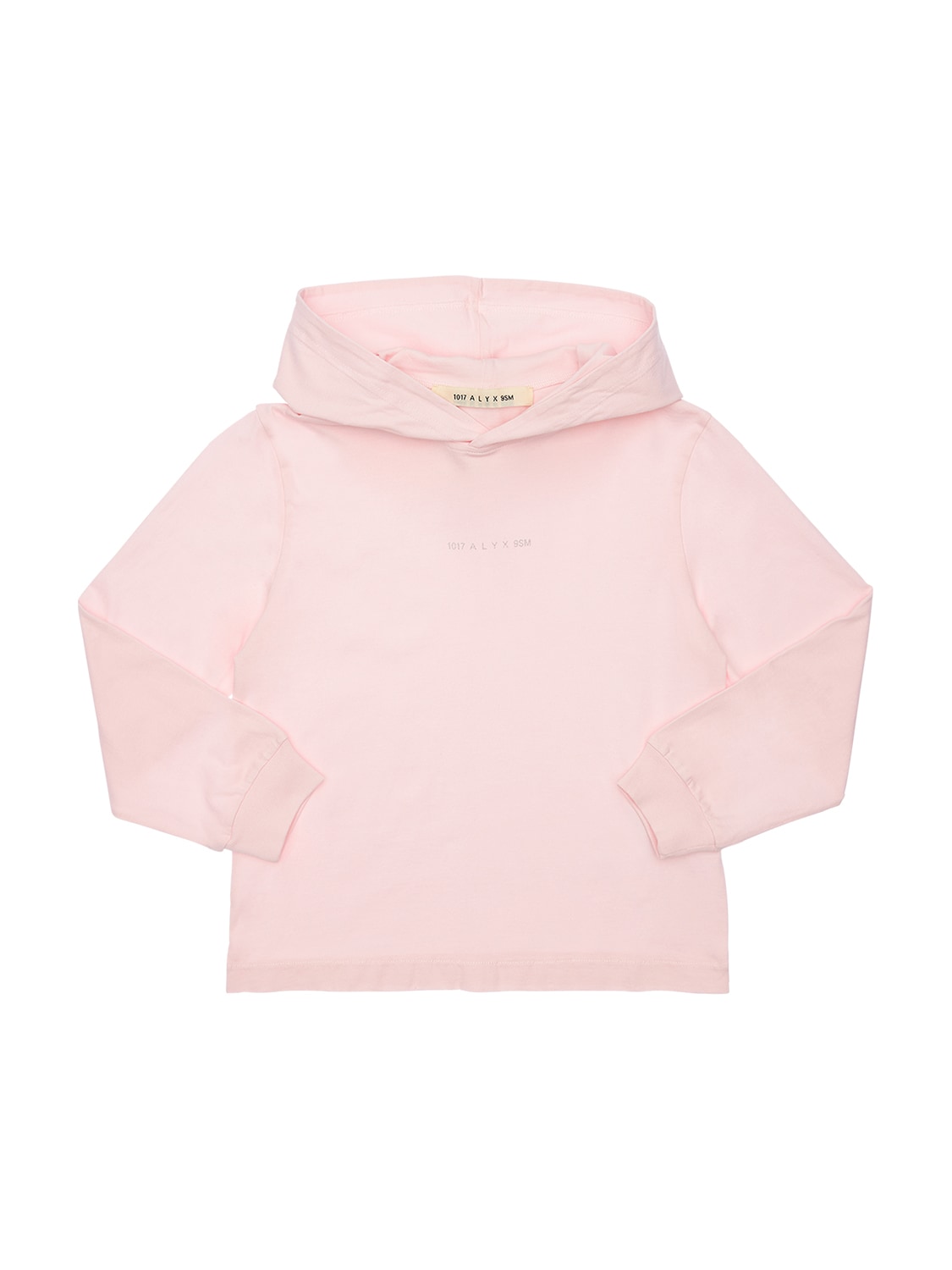 Alyx Kids' Logo Detail Cotton Sweatshirt Hoodie In Pink